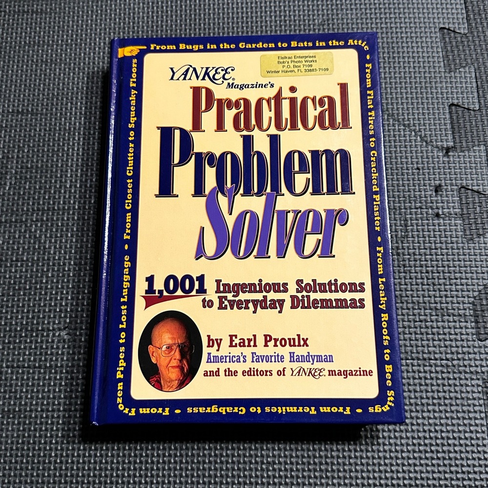 Yankee Magazine Practical Problem Solver Earl Proulx Hardcover 1001 Solutions